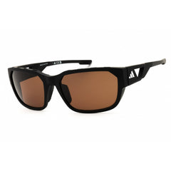Adidas Men's Sunglasses - Matte Black Sport Wraparound Full Rim Frame | SP0092 02E