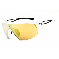 Adidas Unisex Sunglasses - White Sport Wraparound Shape Half Rim Frame | SP0099 21G