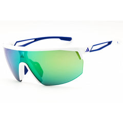 Adidas Unisex Sunglasses - White Sport Wraparound Shape Half Rim Frame | SP0099 21Q