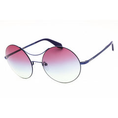 Adidas Women's Sunglasses - Violet/Blue Metal Round Shape Full Rim Frame | OR0002 83T