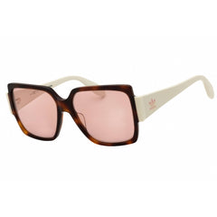 Adidas Women's Sunglasses - Dark Havana Oversized Shape Full Rim Frame | OR0005 52U