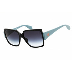 Adidas Women's Sunglasses - Shiny Black Rectangular Shape Full Rim Frame | OR0005 01X