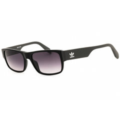 Adidas Men's Sunglasses - Shiny Black Rectangular Shape Full Rim Frame | OR0007 01B
