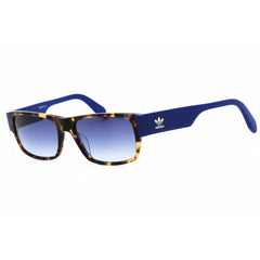 Adidas Men's Sunglasses - Coloured Havana Rectangular Full Rim Frame | OR0007 55W