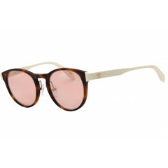 Adidas Men's Sunglasses - Dark Havana Injected Propionate Round Frame | OR0009-H 52U