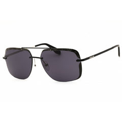 Adidas Men's Sunglasses - Black/Silver Metal Rectangular Half Rim Frame | OR0017 05A