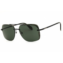 Adidas Men's Sunglasses - Matte Black Metal Rectangular Half Rim Frame | OR0017 02N