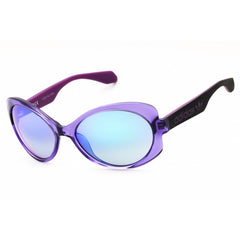 Adidas Women's Sunglasses - Shiny Lilac Cat Eye Shape Full Rim Frame | OR0020 78Z
