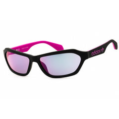 Adidas Unisex Sunglasses - Matte Black Injected Propionate Oval Frame | OR0021 02U