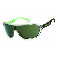 Adidas Unisex Sunglasses - Grey/Black/Green Injected Propionate Frame | OR0022 20Q