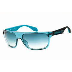 Adidas Men's Sunglasses - Shiny Blue Injected Propionate Full Rim Frame | OR0023 90W