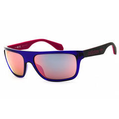 Adidas Men's Sunglasses - Shiny Violet Rectangular Shape Full Rim Frame | OR0023 81Z