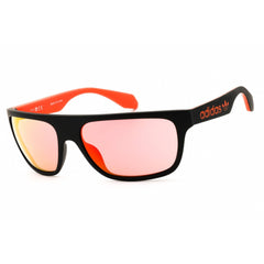 Adidas Men's Sunglasses - Matte Black Rectangular Shape Full Rim Frame | OR0023 02U