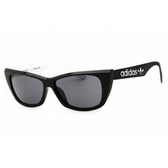 Adidas Women's Sunglasses - Shiny Black Cat Eye Shape Full Rim Frame | OR0027 01A