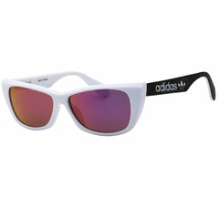 Adidas Women's Sunglasses - White Injected Propionate Cat Eye Shape Frame | OR0027 21Z