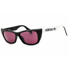 Adidas Women's Sunglasses - Shiny Black Cat Eye Shape Full Rim Frame | OR0027 01Y