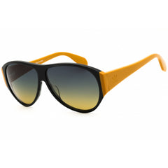 Adidas Women's Sunglasses - Grey/Yellow Acetate Oval Shape Full Rim Frame | OR0032 20W
