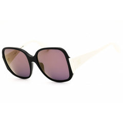 Adidas Women's Sunglasses - Black/White Rectangular Shape Full Rim Frame | OR0033 04G