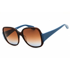 Adidas Women's Sunglasses - Shiny Light Brown Rectangular Full Rim Frame | OR0033 45F