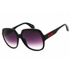 Adidas Women's Sunglasses - Shiny Black Oversized Shape Full Rim Frame | OR0034 01Z