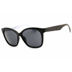 Adidas Women's Sunglasses - Shiny Black Rectangular Shape Full Rim Frame | OR0045 01A