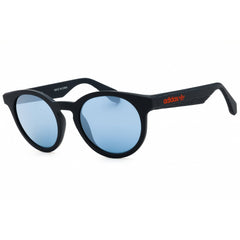 Adidas Unisex Sunglasses - Blue Injected Propionate Round Full Rim Frame | OR0056 92X