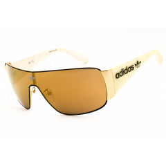 Adidas Men's Sunglasses - Matte Deep Gold Metal Shield Full Rim Frame | OR0058 31G