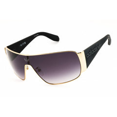 Adidas Men's Sunglasses - Shiny Deep Gold Metal Shield Full Rim Frame | OR0058 30B
