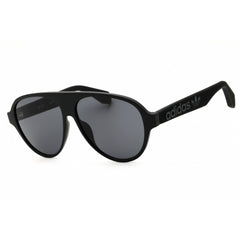 Adidas Men's Sunglasses - Shiny Black Injected Propionate Oval Frame | OR0059 01A
