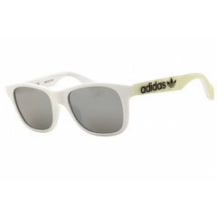 Adidas Men's Sunglasses - White Injected Propionate Rectangular Frame | OR0060 21C