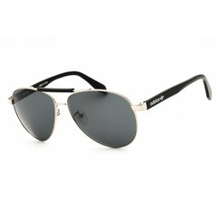 Adidas Men's Sunglasses - Shiny Palladium Metal Aviator Full Rim Frame | OR0063 16A
