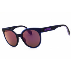 Adidas Women's Sunglasses - Matte Blue Injected Propionate Round Frame | OR0068 91Z