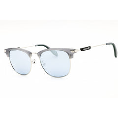 Adidas Men's Sunglasses - Grey/Black/Silver Rectangular Full Rim Frame | OR0083 20C