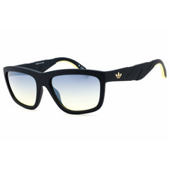 Adidas Unisex Sunglasses - Matte Blue Rectangular Shape Full Rim Frame | OR0094 91X