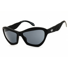 Adidas Unisex Sunglasses - Matte Black Cat Eye Shape Full Rim Frame | OR0095 02A