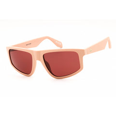 Adidas Unisex Sunglasses - Matte Pink Rectangular Shape Full Rim Frame | OR0108 73S