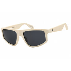 Adidas Unisex Sunglasses - White Injected Propionate Rectangular Frame | OR0108 21A