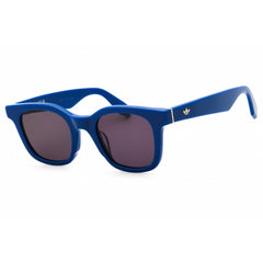Adidas Unisex Sunglasses - Shiny Blue Rectangular Shape Full Rim Frame | OR0109 90A