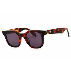 Adidas Unisex Sunglasses - Red Havana Rectangular Shape Full Rim Frame | OR0109 54A
