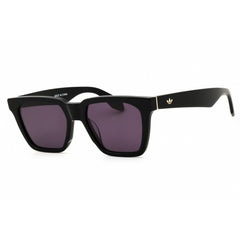 Adidas Men's Sunglasses - Shiny Black Rectangular Shape Full Rim Frame | OR0110 01A