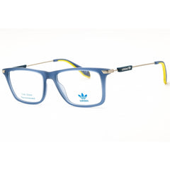Adidas Men's Eyeglasses - Blue/Silver/Yellow Rectangular Full Rim Frame | OR5050 092