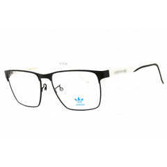 Adidas Men's Eyeglasses - Black/White Metal Rectangular Full Rim Frame | OR5062 005