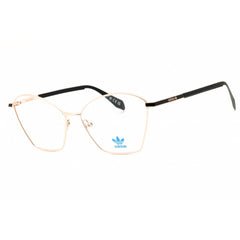 Adidas Women's Eyeglasses - Shiny Deep Gold Cat Eye Shape Full Rim Frame | OR5070 030
