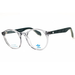Adidas Unisex Eyeglasses - Grey/Green Injected Propionate Round Frame | OR5075 020
