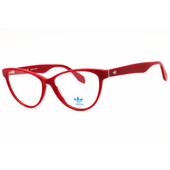Adidas Women's Eyeglasses - Shiny Red Acetate Cat Eye Full Rim Frame | OR5084 066