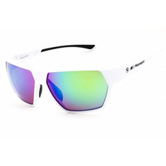 BMW Men's Sunglasses - White Sport Wraparound Shape Full Rim Frame | BS0043 21Q