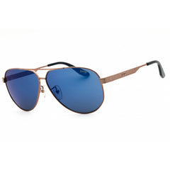 BMW Men's Sunglasses - Bronze/Black Metal Aviator Shape Full Rim Frame | BW0061-H 38V