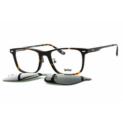 BMW Men's Eyeglasses - Dark Havana Acetate Rectangular Full Rim Frame | BW5069-H 052