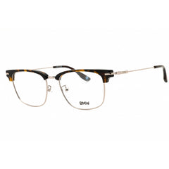 BMW Men's Eyeglasses - Rectangular Dark Havana Metal Full Rim Frame | BW5096-H 052