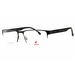 Carrera Men's Eyeglasses - Black Metal Rectangular Shape Half Rim Frame | 8893 008A 00